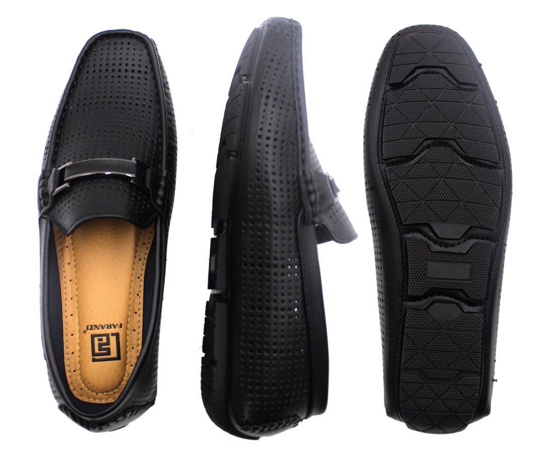 Faranzi Mens Dark Moc Croc Leather Casual Slip On Loafers Shoe Sz 12 Faranzi Men main image 4