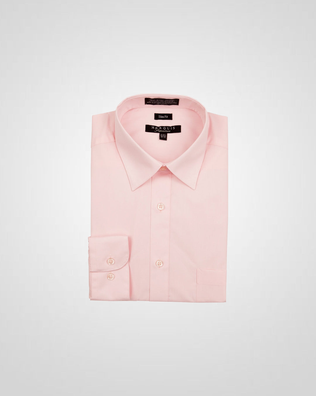 MARQUIS DUSTY ROSE MEN'S SOLID SLIM FIT DRESS SHIRT Quails MARQUIS DUSTY ROSE MEN'S SOLID SLIM FIT DRESS SHIRT Quails